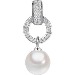 Rafaela Donata Srebrny wisiorek srebro wysokiej próby Cyrkonia Perła naturalna srebrny Wisiorki 1 ct Damski