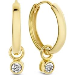 Isabel Bernard Kolczyki typu creole Isabel Bernard De La Paix Inaya - 14-karatowe złoto - diament 0.02 karata Kolczyki koła 1 ct Damski