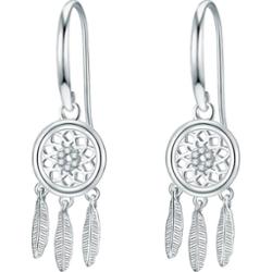 Rafaela Donata Kolczyki wiszące srebrne Lapacz snów srebro wysokiej próby Cyrkonia srebrny 1 ct Damski