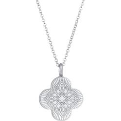 Elli Damski Krzyż Ornament Moneta Vintage Trend Bloger w pozłacanym srebrze próby 925 Sterling Silver Naszyjniki 1 ct