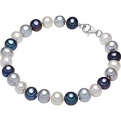 Valero Pearls Bransoletka z pereł srebro wysokiej próby Perła hodowlana słodkowodna srebrny Bransoletki 1 ct Damski