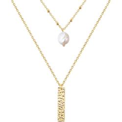 Valero Pearls Stal nierdzewna Perła hodowlana słodkowodna Naszyjniki 1 ct Damski