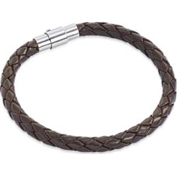 Rafaela Donata Skórzana bransoletka Skóra naturalna ciemnobrązowy Bransoletki 1 ct Damski