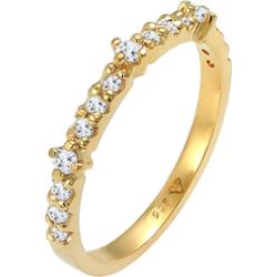 Elli PREMIUM Damski zaręczynowy Memoire Eternity symbol miłości z topazem srebro 925 Sterling Silver Pierścionki 1 ct