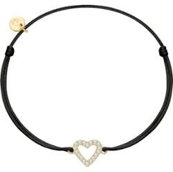 Glanzstücke München Bransoletka Serce Tkanina Żółte złoto Bransoletki 1 ct Damski