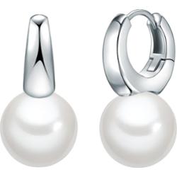 Lulu & Jane Mosiadz Sztuczna perła Kolczyki koła 1 ct Damski