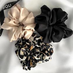 POSHYOU Zestaw gumek scrunchies MAXI Gumki do włosów 1 ct