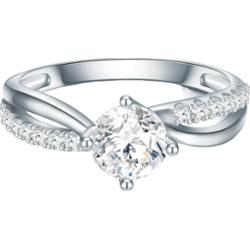 Trilani Pierścionek Srebro wysokiej próby Srebrny Pierścionki 1 ct Damski