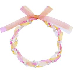 Valero Pearls Naszyjnik z pereł Organza Perła hodowlana słodkowodna Bialy/rózowy/niebieski Naszyjniki 1 ct Damski