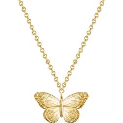 Glanzstücke München Naszyjnik srebrny Motyl srebro wysokiej próby żółte złoto Naszyjniki 1 ct Damski