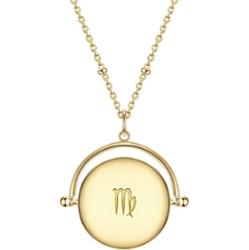 Glanzstücke München Łańcuszek Znak zodiaku – Panna z Srebro wysokiej próby w Żółte złoto Naszyjniki 1 ct Damski
