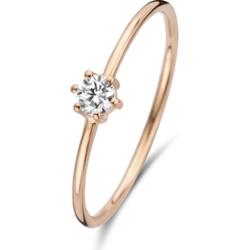 Isabel Bernard Pierścionek Isabel Bernard La Concorde Abelle - 14-karatowe różowe złoto Pierścionki 1 ct Damski