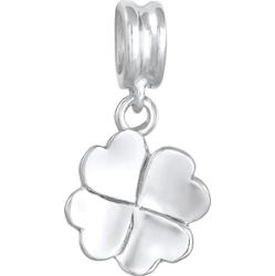 Nenalina Damski charm wisiorek koniczynka wykonany ze srebra próby 925 Sterling Silver Wisiorki 1 ct