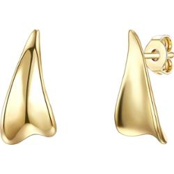 Glanzstücke München Srebrne kolczyki sztyfty srebro wysokiej próby żółte złoto Kolczyki 1 ct Damski