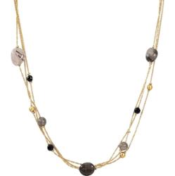 EASTSIDE Łańcuszek Stal nierdzewna Żółte złoto Naszyjniki 1 ct Damski