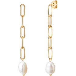 Valero Pearls Stal nierdzewna Perła hodowlana słodkowodna Kolczyki 1 ct Damski