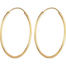 Elli Damskie kolczyki kreole Basic Classic ze srebra próby 925 Sterling Silver Kolczyki koła 1 ct