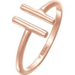 Elli Damski Geo Trend otwarty w srebrze 925 Sterling Silver Pierścionki 1 ct