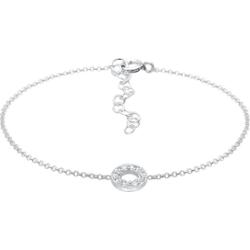 Elli Damska bransoletka z kryształami w kształcie koła ze srebra próby 925 Bransoletki 1 ct Damski