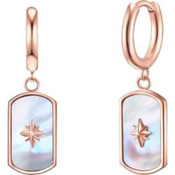 Valero Pearls Stal nierdzewna Masa perłowa Kolczyki 1 ct Damski