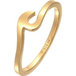 Elli Damskie fale Basic Trend w srebrze 925 Sterling Silver Pierścionki 1 ct