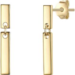 Glanzstücke München Kolczyki wiszące srebrne srebro wysokiej próby żółte złoto 1 ct Damski