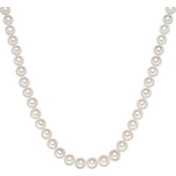 Valero Pearls Naszyjnik srebrny srebro wysokiej próby Perła hodowlana słodkowodna srebrny Naszyjniki 1 ct Damski