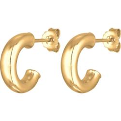 Elli Damskie kolczyki kreole ze srebra próby 925 Sterling Silver Kolczyki 1 ct