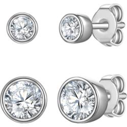 Rafaela Donata Komplet (2 kolczyki) z Srebro wysokiej próby w Srebrny Kolczyki 1 ct Damski