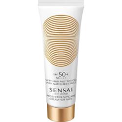 Sensai Silky Bronze krem ochronny do twarzy z ochroną przeciwsłoneczną SPF 50+ 50 ml
