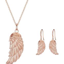 Rafaela Donata Komplet biżuterii biżuteryjnej Anielskie skrzydła Mosiądz różowe złoto Zestawy 1 ct Damski