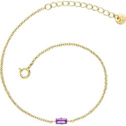 Glanzstücke München Srebrna bransoleta srebro wysokiej próby Cyrkonia różowe złoto Bransoletki 1 ct Damski