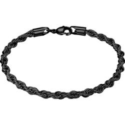 True Rebels Bransoletka Stal nierdzewna Czarny Bransoletki 1 ct Męskie