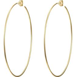 Glanzstücke München Srebrne kolczyki kreole srebro wysokiej próby żółte złoto Kolczyki koła 1 ct Damski