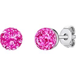 Rafaela Donata Kolczyki sztyfty z kryształkami Swa srebro wysokiej próby zdobiony kryształkami Swarovski® srebrny 1 ct Damski