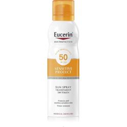 Eucerin SUN SENSITIVE PROTECT spray przezroczysty, suchy w dotyku SPF50 Ochrona przeciwsłoneczna 200 ml