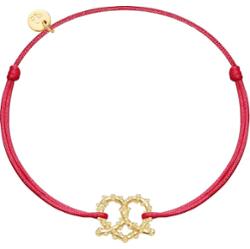 Glanzstücke München Bransoletka Precel serce Srebro wysokiej próby Srebrny Bransoletki 1 ct Damski