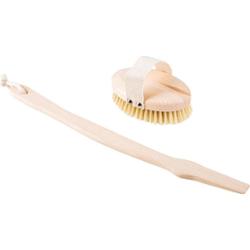 HHUUMM Szczotka do masażu ciała na sucho- miękka, wersja z kijem No.4 Akcesoria do pielęgnacji 1 ct