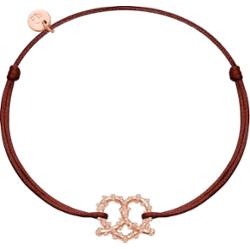 Glanzstücke München Bransoletka Precel serce Srebro wysokiej próby Srebrny Bransoletki 1 ct Damski