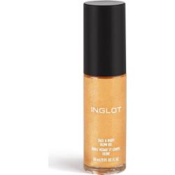 Inglot Olejek do twarzy i ciała Glow Olejki do twarzy 28 ml Jasnobrązowy