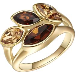 Lulu & Jane Pierścionek Stop metali Żółte złoto Pierścionki 1 ct Damski