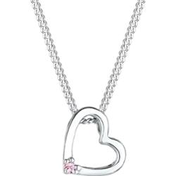Elli Damski wisiorek serce z kryształem, srebro 925 Sterling Silver Naszyjniki 1 ct