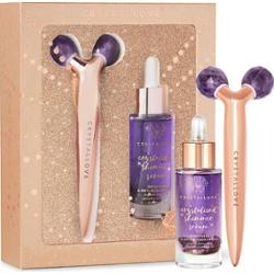 Crystallove Amethyst 3D lift & sculpt set – masażer liftingujący i serum Zestawy do pielęgnacji twarzy 1 ct Damski