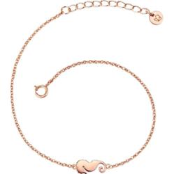 Glanzstücke München Srebrna bransoleta Konik morski srebro wysokiej próby różowe złoto Bransoletki 1 ct Damski