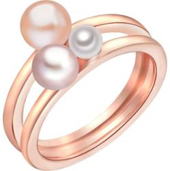 Lulu & Jane Srebro wysokiej pr óby Perła hodowlana słodkowodna Pierścionki 1 ct Damski