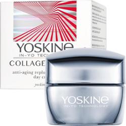 Yoskine Yoskine Collagen Laser., Wypełniająco-liftingujący krem o wzmocnionej sile działania z laserowym stymulatorem kolagen na dzień, 50 ml Kremy na