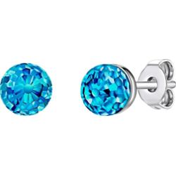 Rafaela Donata Kolczyki sztyfty z kryształkami Swa srebro wysokiej próby zdobiony kryształkami Swarovski® srebrny 1 ct Damski