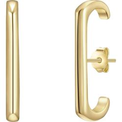 Glanzstücke München Srebrne kolczyki sztyfty srebro wysokiej próby żółte złoto Kolczyki 1 ct Damski