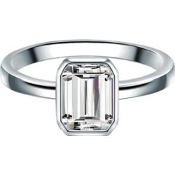 Trilani Srebrny pierścionek srebro wysokiej próby Cyrkonia srebrny Pierścionki 1 ct Damski