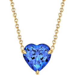 EASTSIDE Łańcuszek Serce Stal nierdzewna Żółte złoto Naszyjniki 1 ct Damski